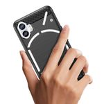 Carcasa Flexible Carbon compatibila cu Nothing Phone 1 (Negru) fotografia produsului View 10 S