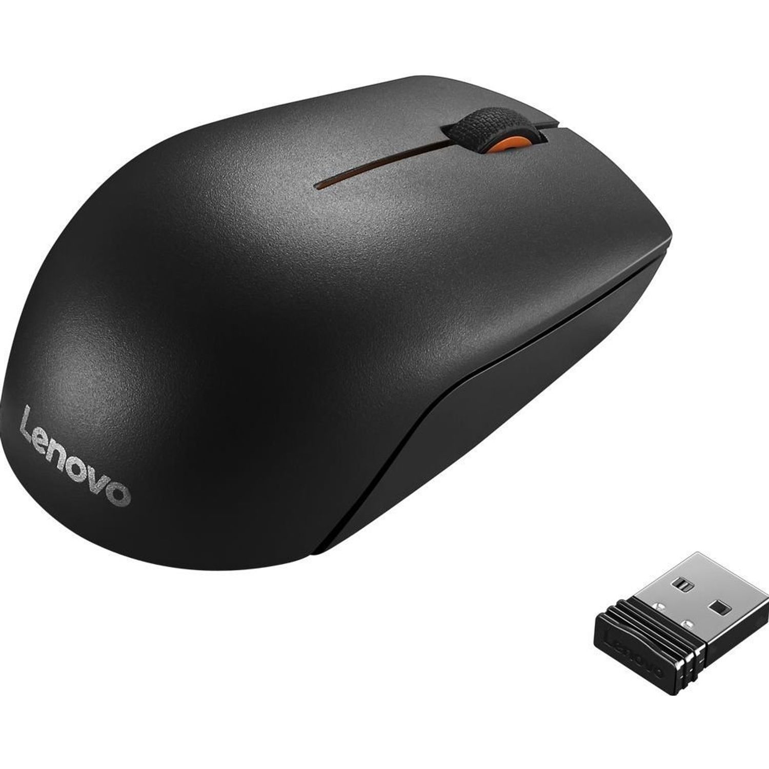 Mouse Wireless Optic Lenovo 300, 1000 DPI (Negru) fotografia produsului