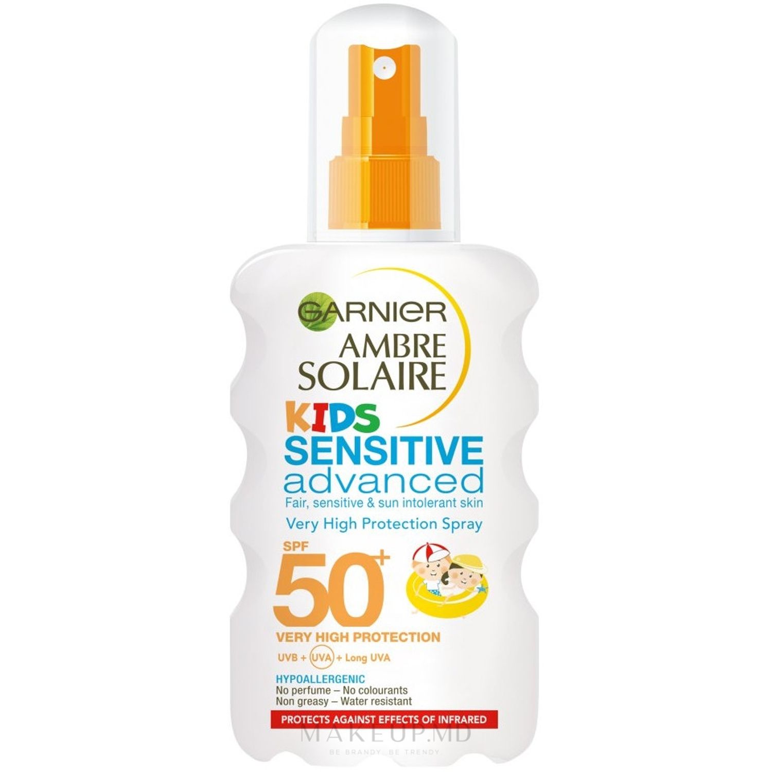 Ambre Solaire Kids Sensitive Expert+, Spray pentru corp, SPF 50+, 200ml fotografia produsului