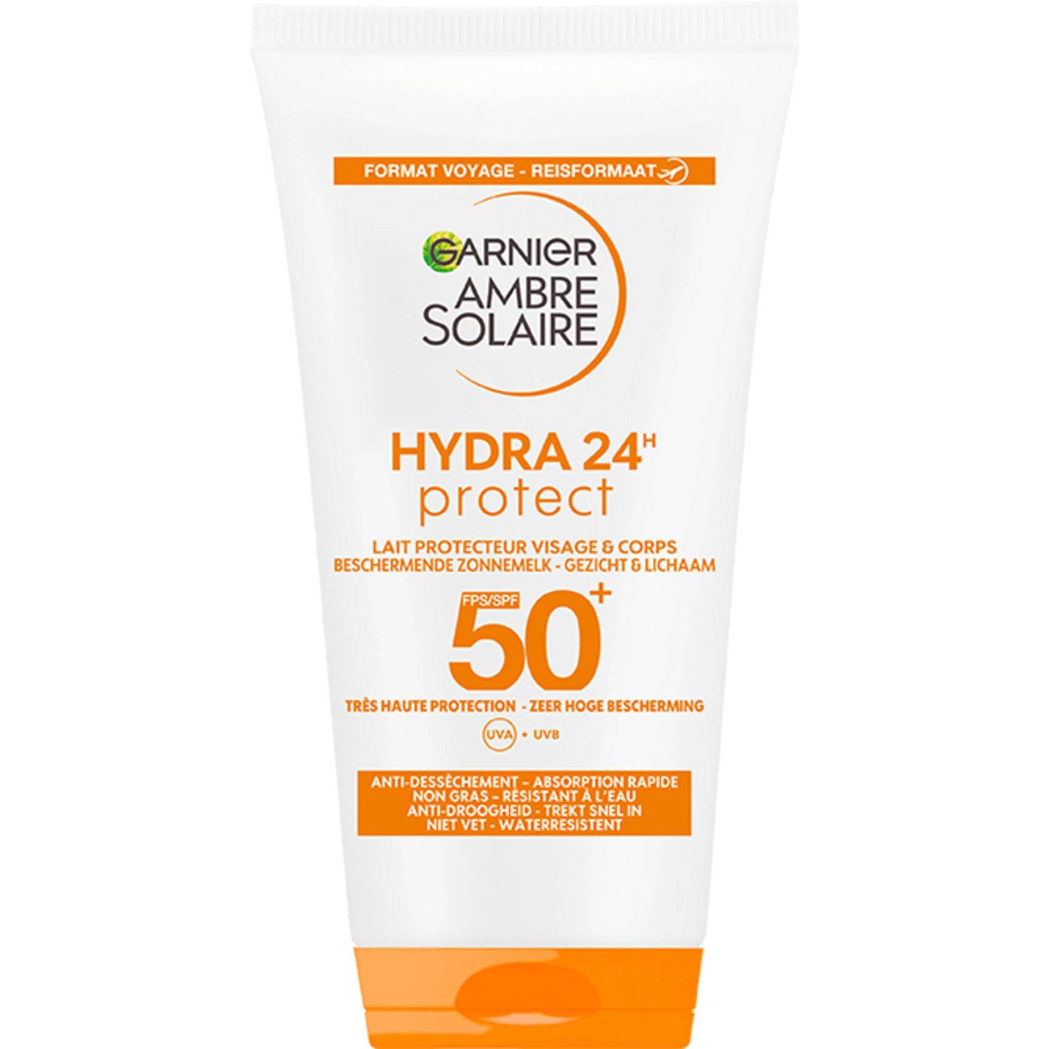 Ambre Solaire Hydra 24H Protect, Lapte pentru corp si fata, SPF 50+, 50ml fotografia produsului
