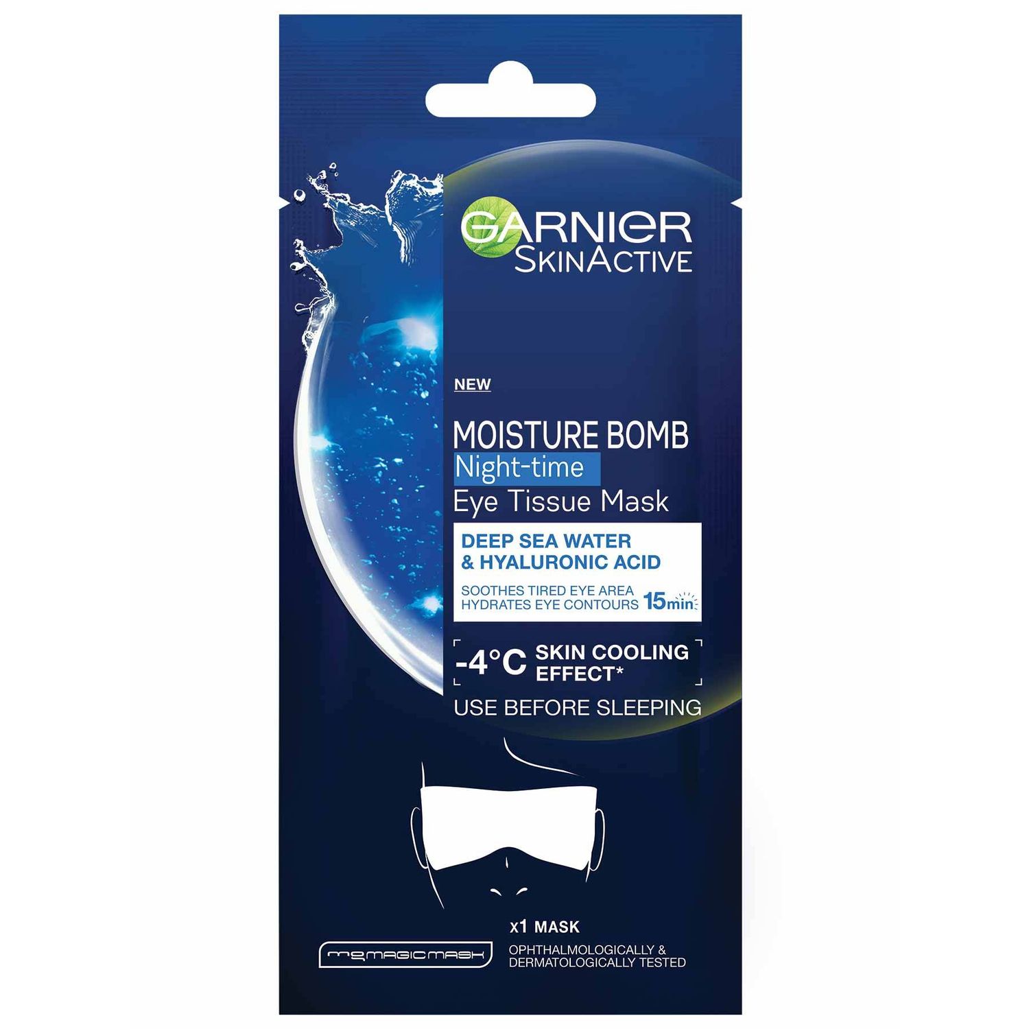 Garnier Hydra Bomb Masque Tissu Yeux Nuit X1 6 Gr fotografia produsului