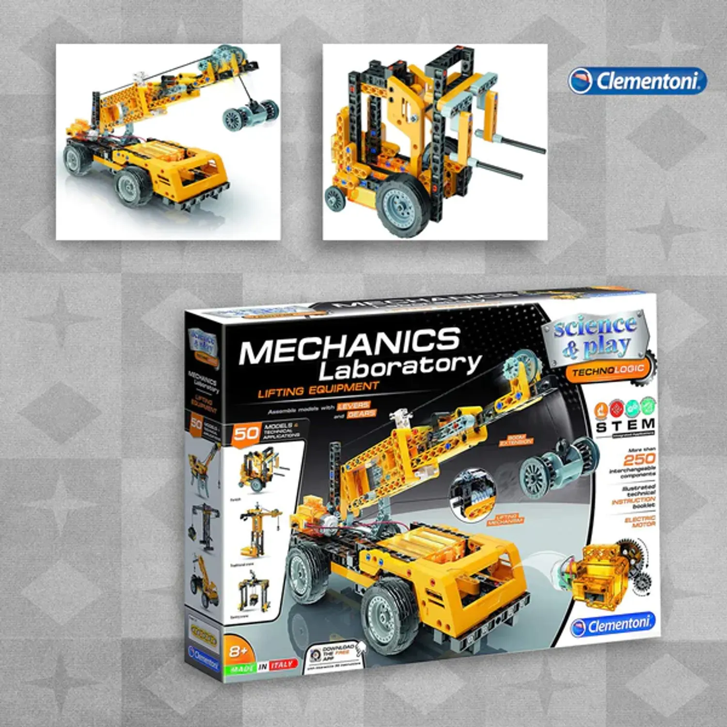 Clementoni Mechanics Constructor Machines 250Pcs fotografia produsului