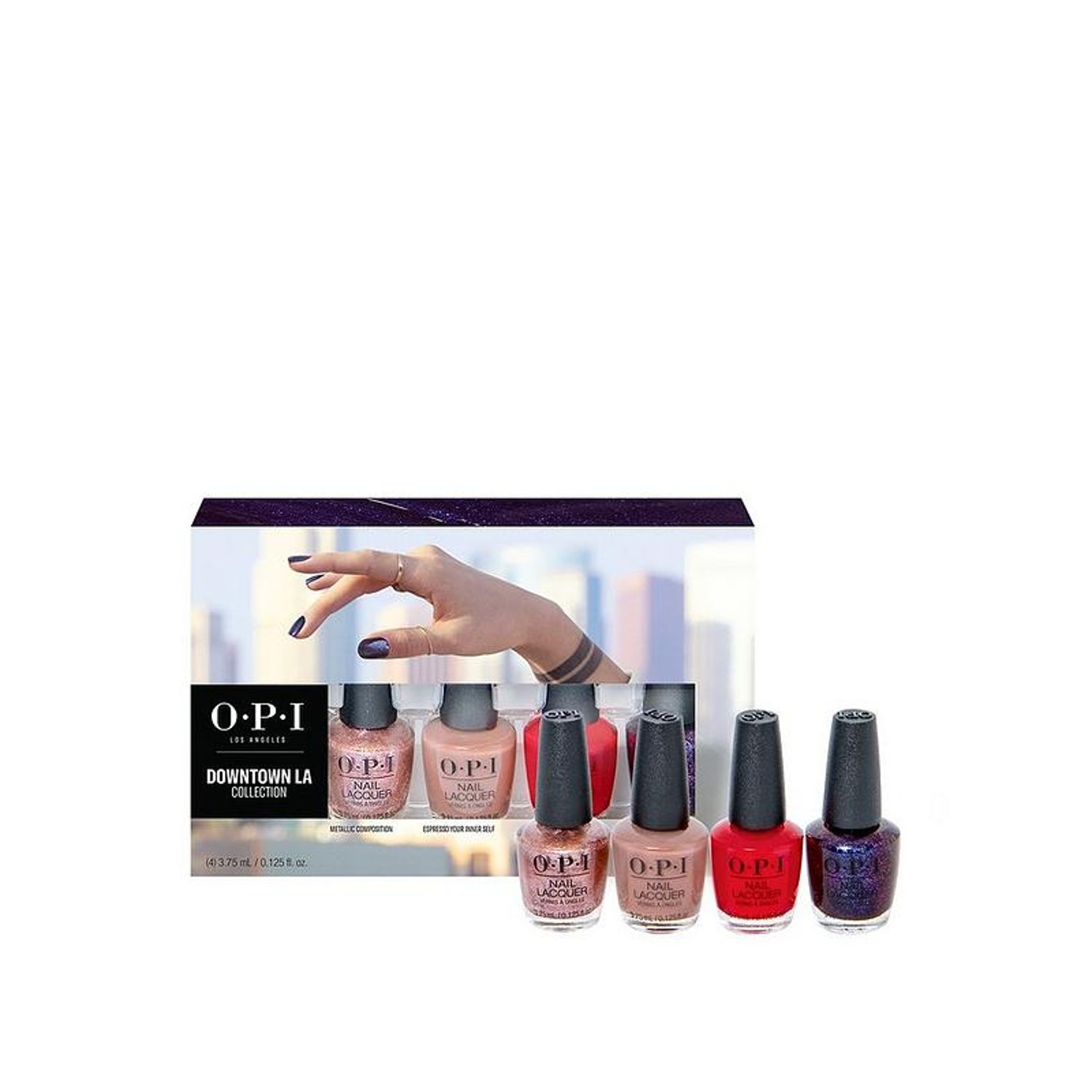 Set lac de unghii Opi Nail Lacquer Downtown LA Collection, 4x3.75ml fotografia produsului