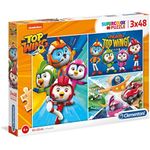 Clementoni 3X48 Parts Puzzles Top Wing 25241X6 fotografia produsului