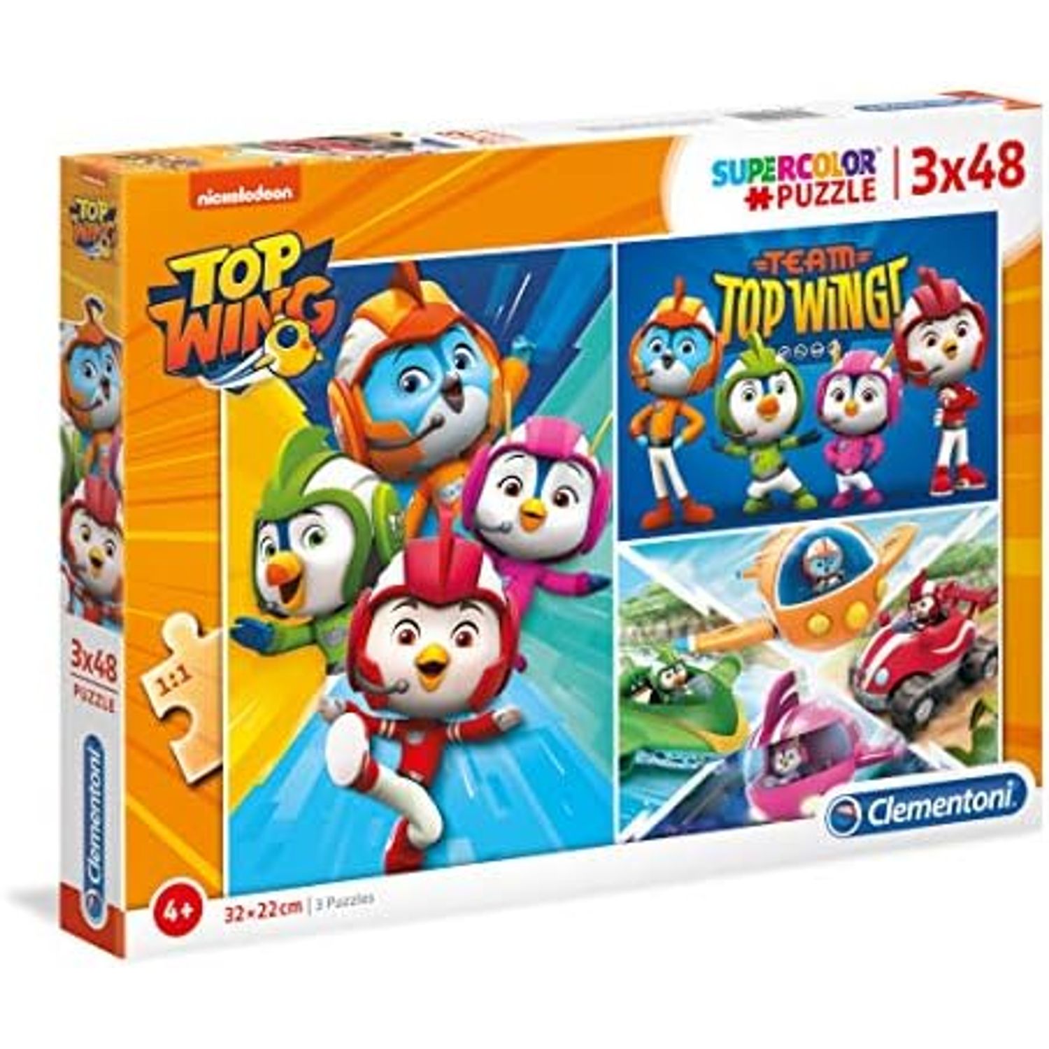 Clementoni 3X48 Parts Puzzles Top Wing 25241X6 fotografia produsului