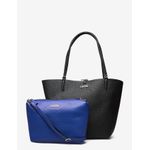 GUESS ALBY TOGGLE TOTE BLACK/BLUE fotografia produsului