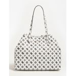 GUESS VIKKY LARGE TOTE WHITE BLACK fotografia produsului