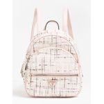 GUESS MANHATTAN BACKPACK PINK TWEED fotografia produsului