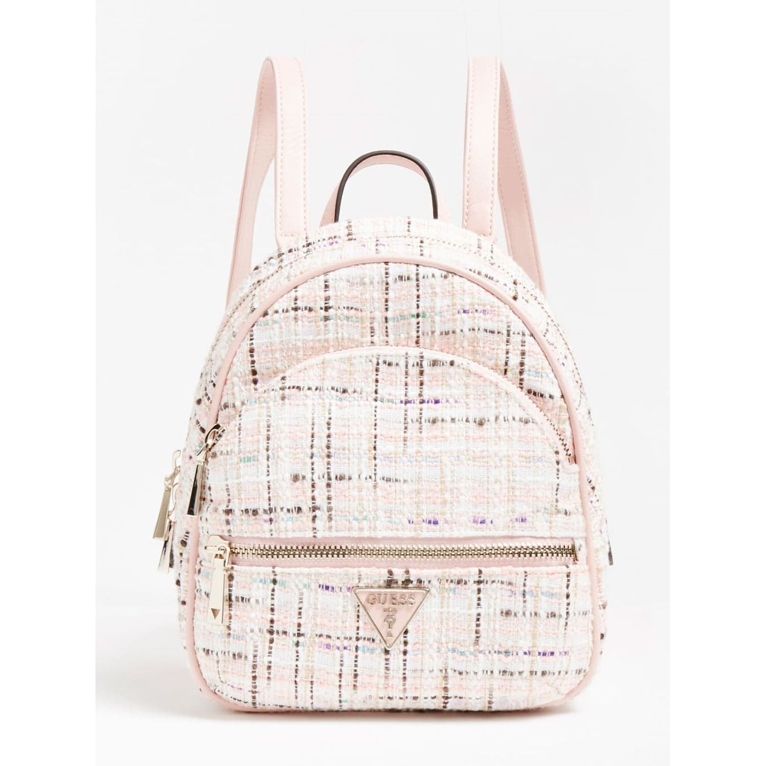 GUESS MANHATTAN BACKPACK PINK TWEED fotografia produsului