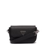 GUESS AMBROSE MINI CROSSBODY FLAP BLACK fotografia produsului