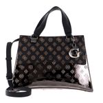 GUESS DALMA GIRLFRIEND SATCHEL BROWN LOGO fotografia produsului