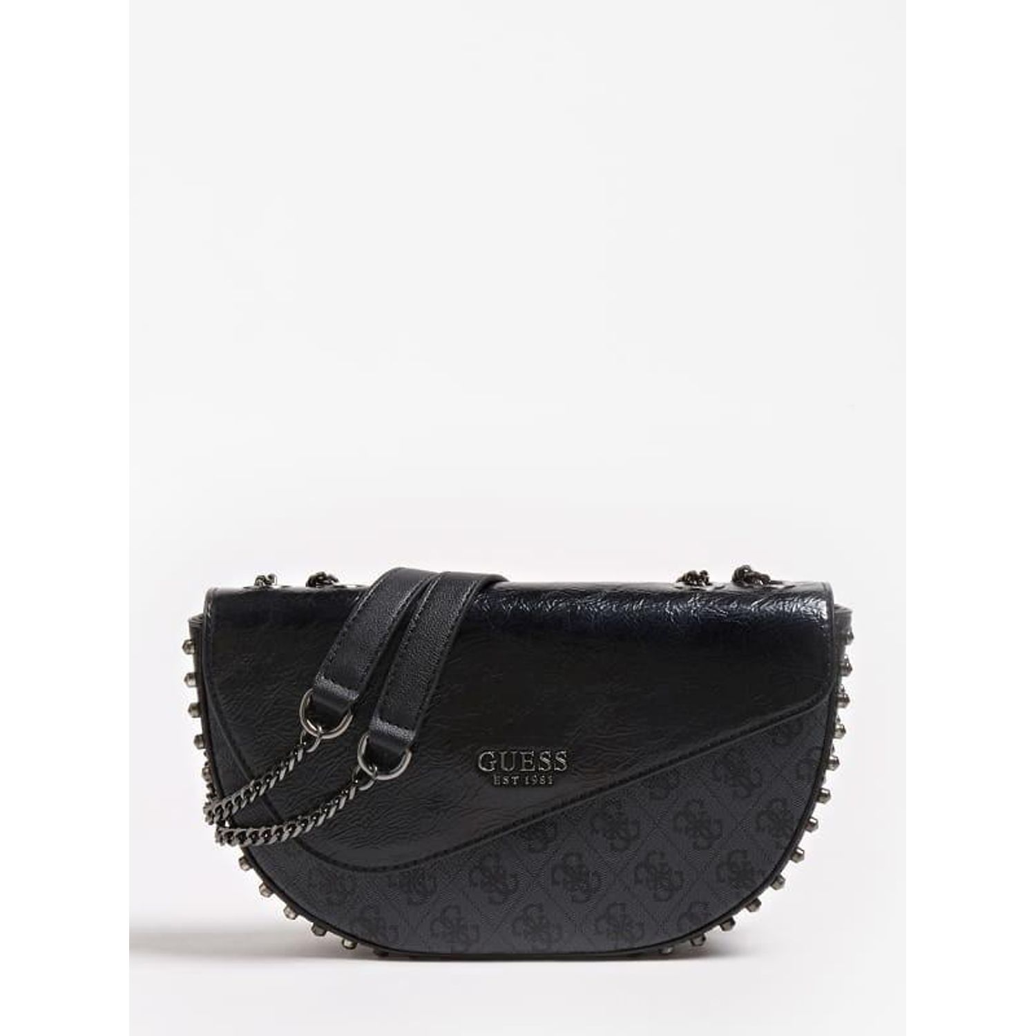 GUESS LOGO VISION CNVRTBLE XBDY FLAP BLACK fotografia produsului
