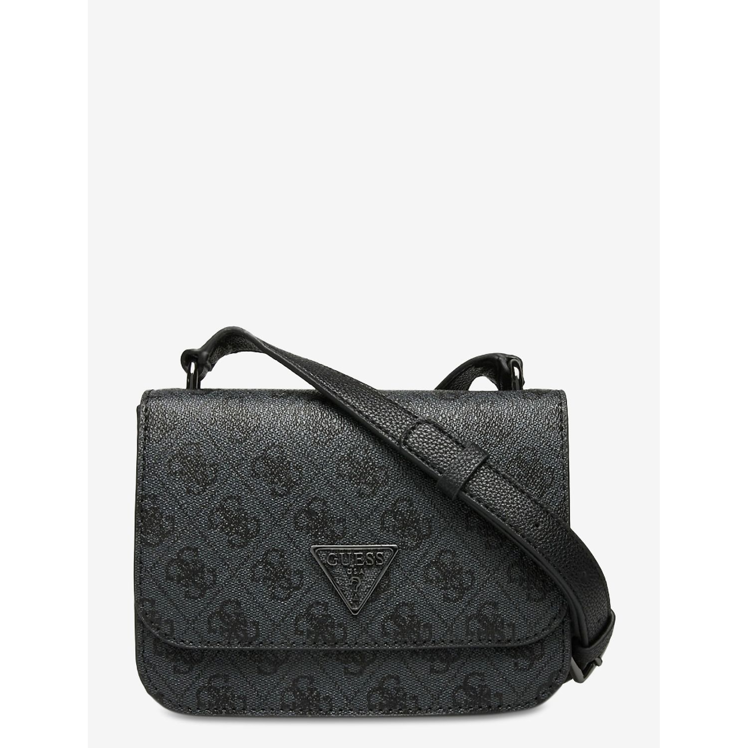 GUESS NOELLE MINI CROSSBODY FLAP COAL fotografia produsului