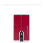 Piquadro Wallet Compact Blue Square Male Red fotografia produsului