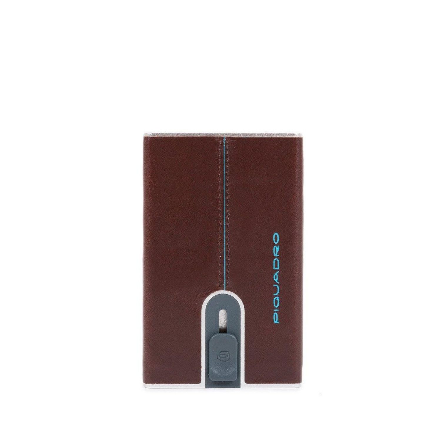 Piquadro Cardholder Square Blue Male Mahonagy fotografia produsului