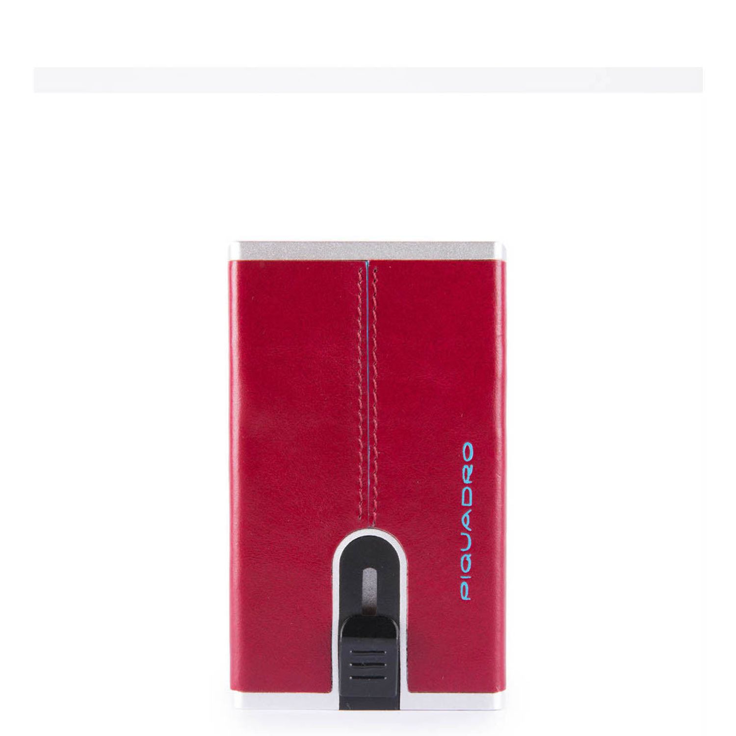 Piquadro Cardholder Compact Wallet Blue Square Red fotografia produsului