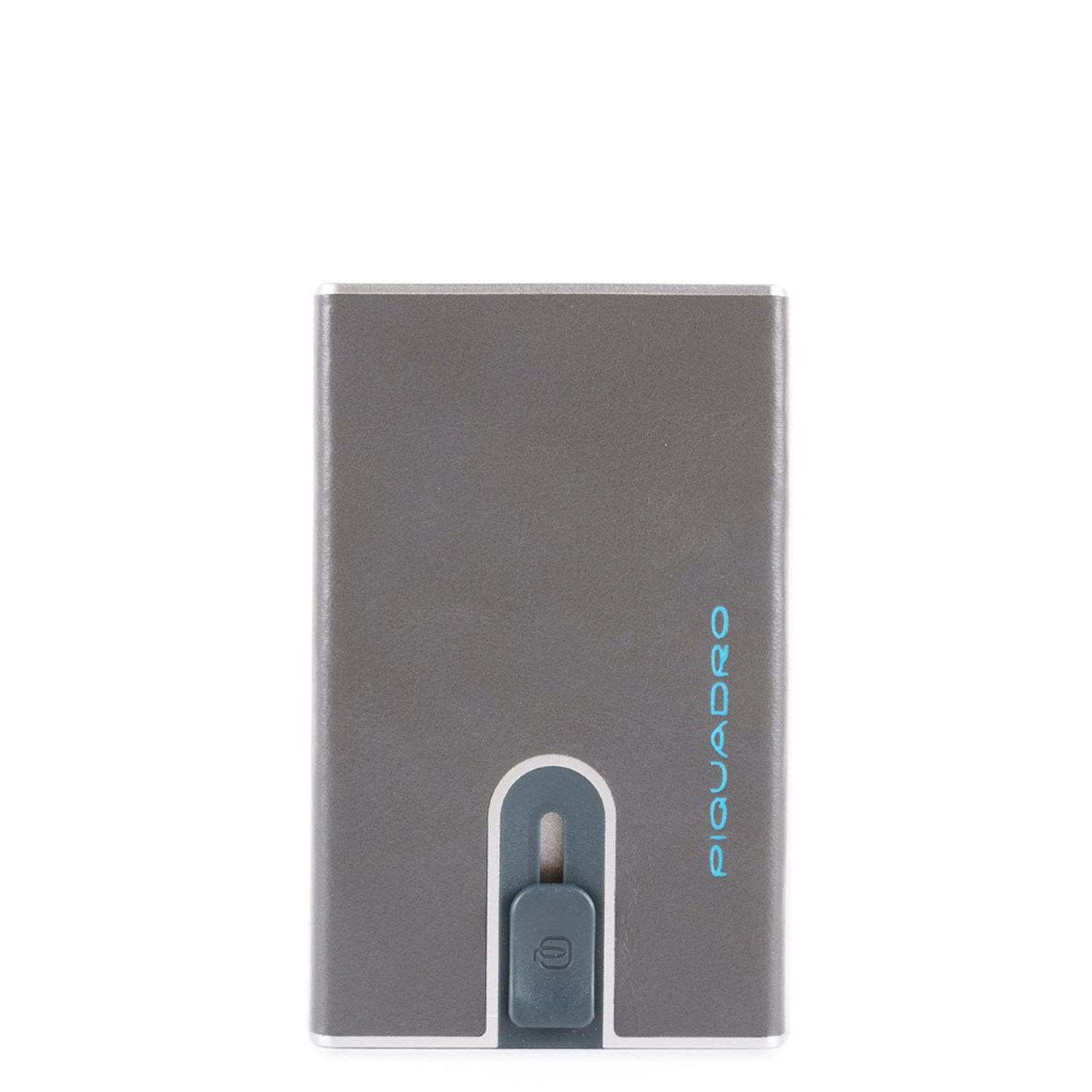 Piquadro Wallet Blue Square Male Sliding System Grey fotografia produsului