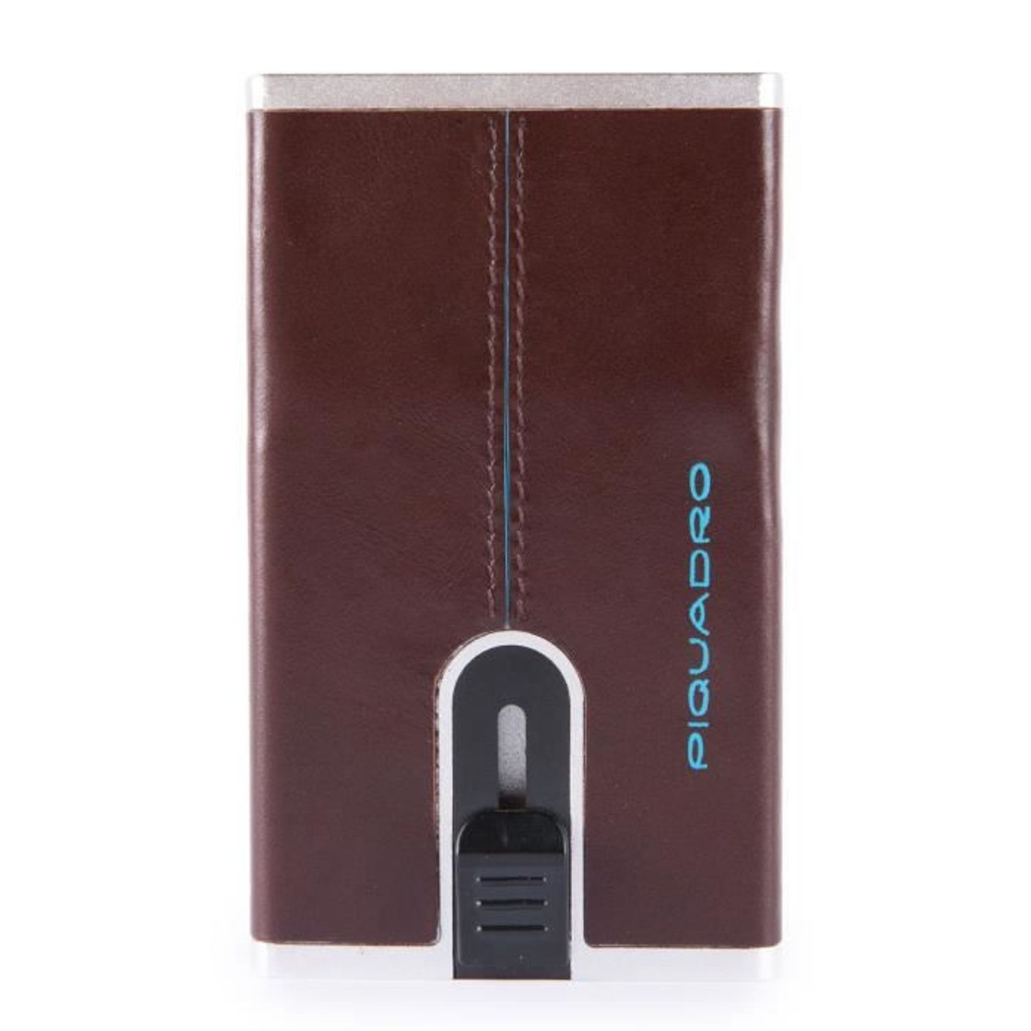 Piquadro Compact Wallet Blue Square Mahonagy fotografia produsului