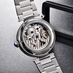 Ceas barbatesc Benyar Mecanic Automatic Skeleton Analog Otel fotografia produsului View 4 S