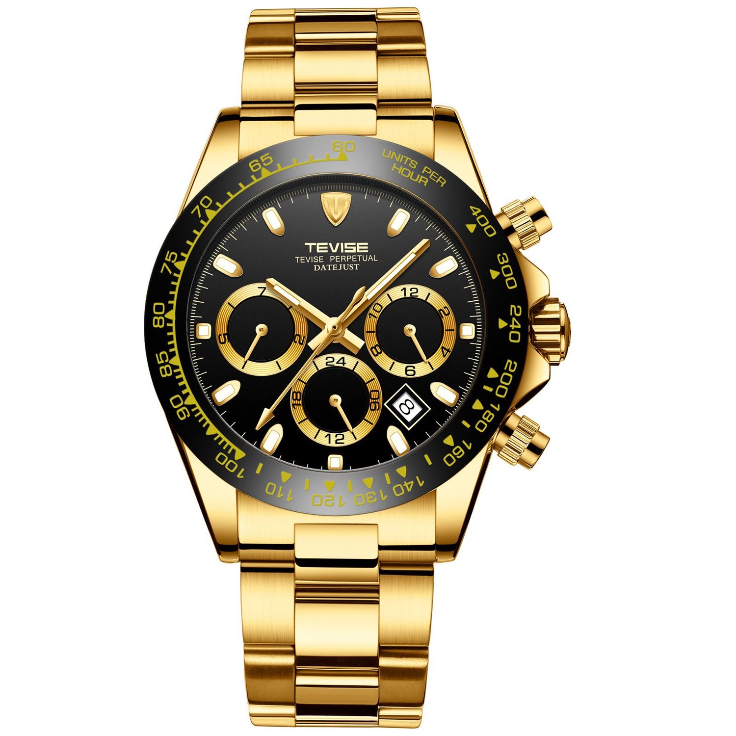 Ceas de mana barbatesc Tevise Mecanic Automatic Self Wind Elegant Luxury Fashion fotografia produsului