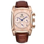 Ceas barbatesc Benyar Luxury Elegant Quartz Curea Din Piele Auriu fotografia produsului
