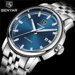 Ceas barbatesc Benyar, Mecanic Automatic, Clasic, Elegant, Otel inoxidabil fotografia produsului View 6 S