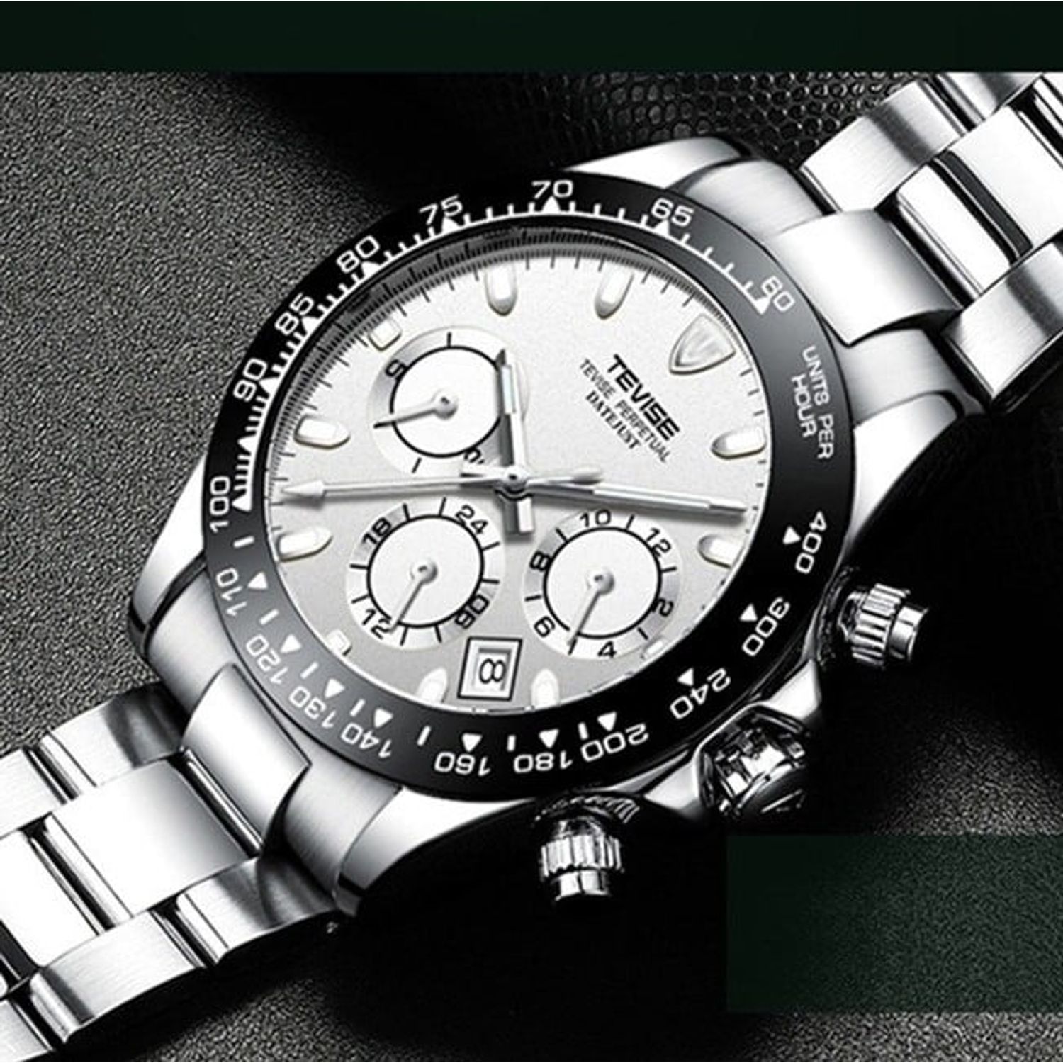 Ceas de mana barbatesc Tevise Mecanic Automatic Elegant Business Luxury fotografia produsului View 2 L