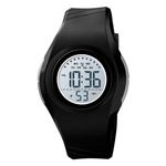 Ceas copii Skmei, Sport, Rezistent la apa, 5 ATM, Alarma, Lumina de fundal, Cronometru, Calendar, Digital, Negru fotografia produsului