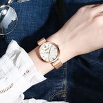 Ceas dama Curren, Quartz, Analog, Otel inoxidabil, Elegant, Auriu/alb fotografia produsului View 5 S