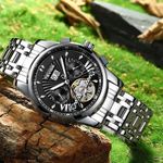 Ceas de mana barbatesc Tevise Tourbillon Mecanic Automatic Self Wind Casual Cutie fotografia produsului View 2 S