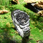Ceas de mana barbatesc Tevise Tourbillon Mecanic Automatic Self Wind Casual Cutie fotografia produsului View 3 S