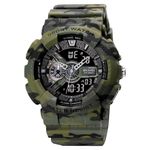 Ceas barbatesc SKMEI Shockproof, Verde / Camo fotografia produsului