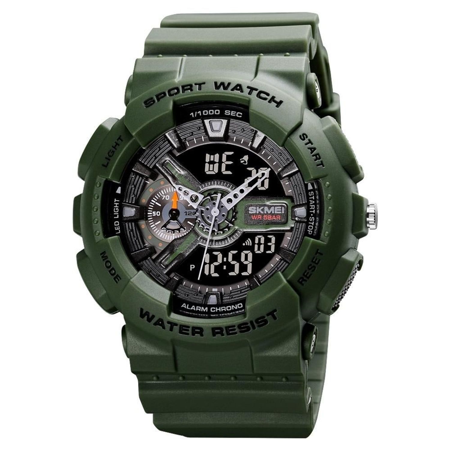 Ceas barbatesc SKMEI Shockproof, Verde fotografia produsului