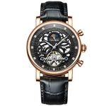 Ceas de mana barbatesc Tevise Mecanic Elegant Fashion Automatic Self Wind Luxury Skeleton fotografia produsului