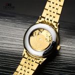 Ceas barbatesc de mana Tevise Elegant Casual Dragon Mecanic Automatic Auriu fotografia produsului View 3 S