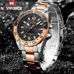 Ceas barbatesc de mana Naviforce Elegant Luxury Analog Quartz Business fotografia produsului View 6 S