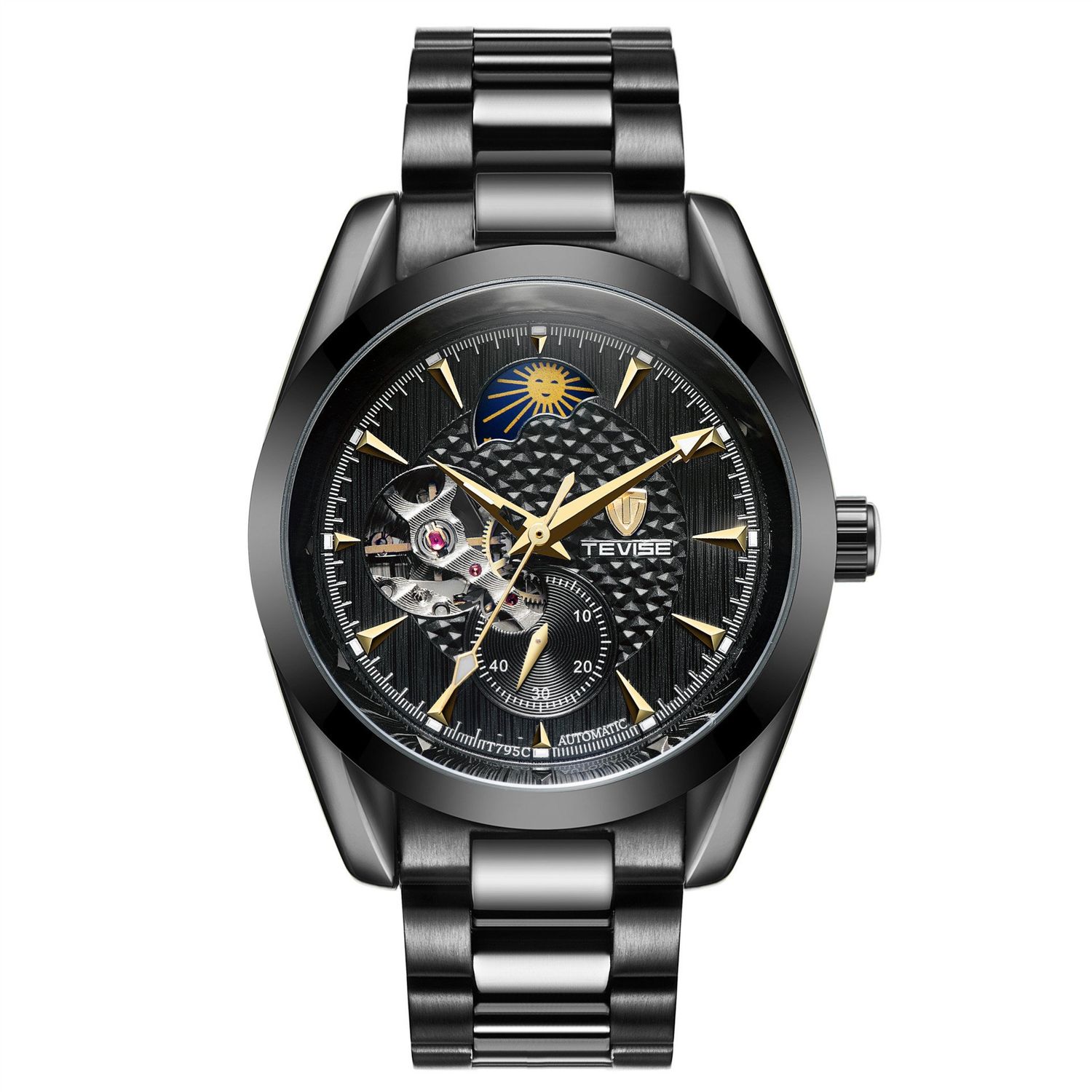Ceas de mana barbatesc Tevise Mecanic Elegant Automatic Self Wind Business Cutie fotografia produsului