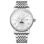 Ceas barbatesc de mana, Tevise, Elegant, Casual Mecanic Automatic, Analog, Alb fotografia produsului