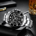 Ceas de mana barbatesc Tevise Mecanic Automatic Elegant Casual Business Analog Cronograf fotografia produsului View 2 S