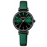 Ceas dama Curren, Analog, Quartz, Curea din piele, 33 g, Elegant, 3 ATM, Verde fotografia produsului