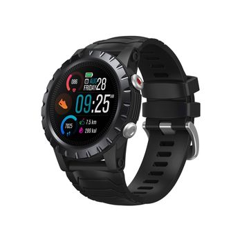 Ceas Smartwatch Zeblaze Stratos, GPS, 47mm, BT 5.0, Rezistent La Apa 5 ATM, Negru