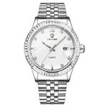 Ceas de mana barbatesc Tevise Analog Casual Elegant Quartz Argintiu fotografia produsului