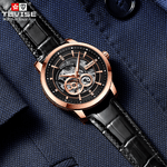 Ceas de mana barbatesc Tevise Mecanic Automatic Elegant Luxury Clasic Self Wind fotografia produsului View 5 S