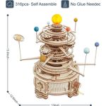 Puzzle 3D, Planetariu, ROKR, Lemn, 316 piese fotografia produsului View 4 S