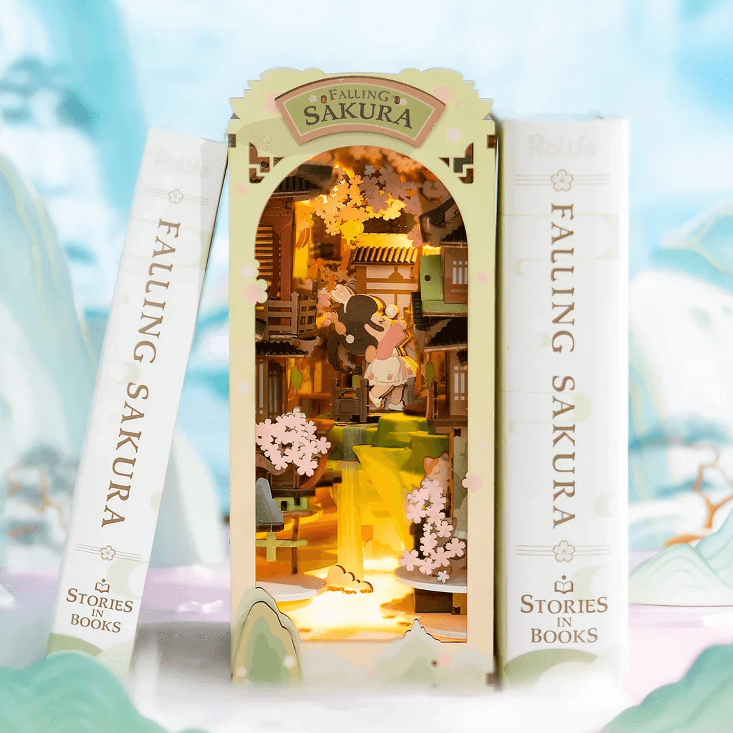 Puzzle 3D, Cotor de carte Falling Sakura, RoLife, 240 piese fotografia produsului View 3 L