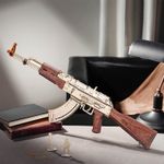 Puzzle 3D, Mitraliera AK-47, ROKR, Lemn, 315 piese fotografia produsului View 2 S