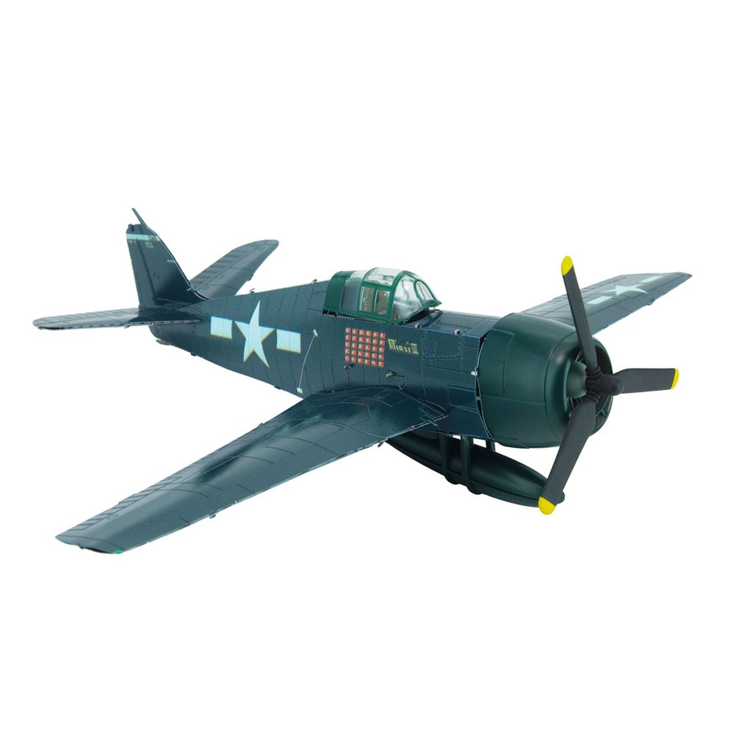 Puzzle 3D Piececool, GRUMMAN F6F HELLCAT, Metal, 30 piese fotografia produsului View 2 L