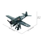 Puzzle 3D Piececool, GRUMMAN F6F HELLCAT, Metal, 30 piese fotografia produsului View 6 S