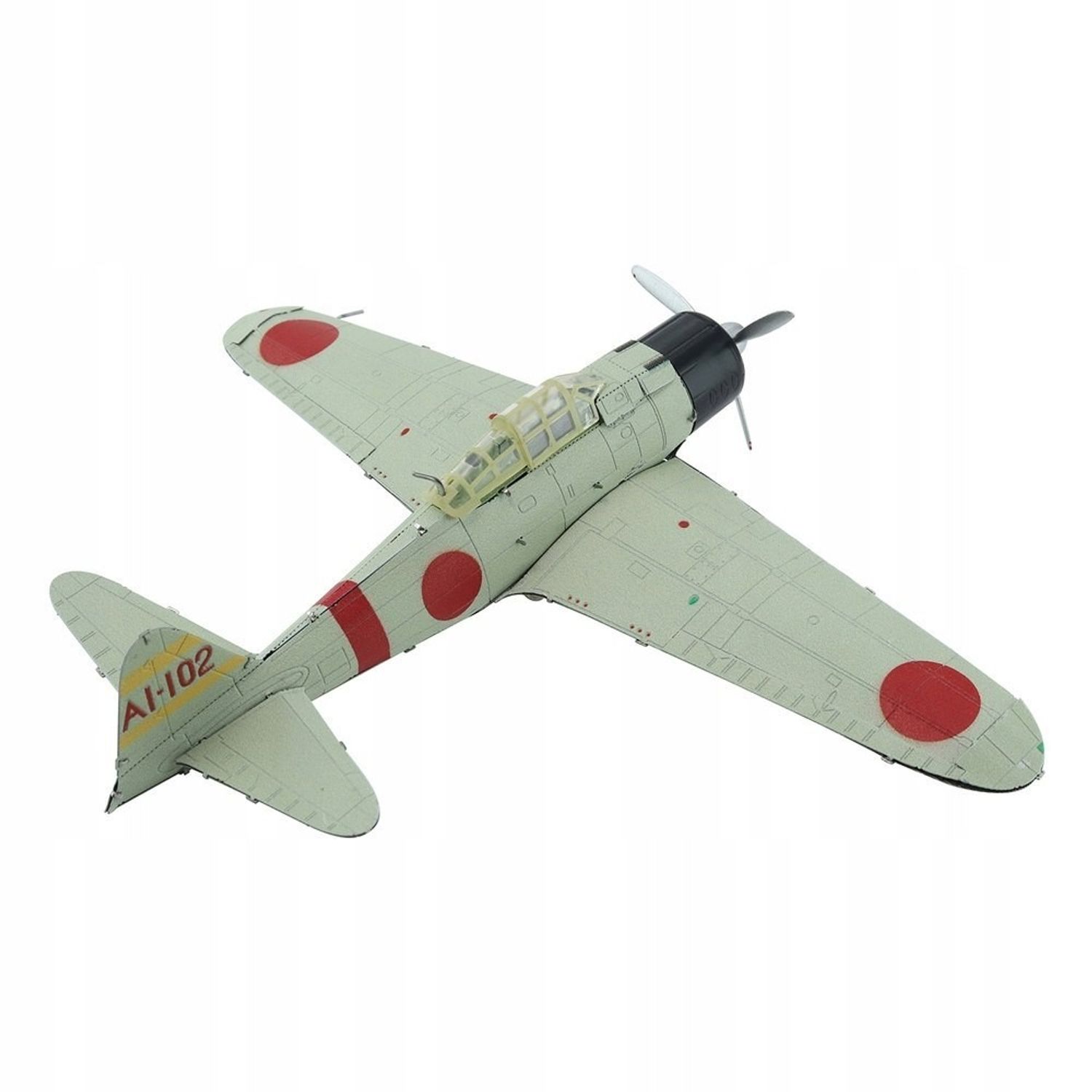 Puzzle 3D Piececool,  MITSUBISHI A6M ZERO, Metal, 29 piese fotografia produsului View 3 L