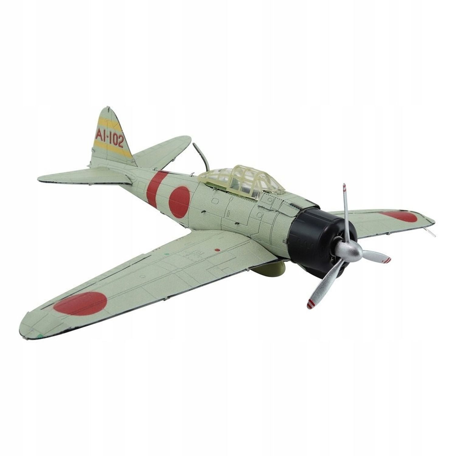 Puzzle 3D Piececool,  MITSUBISHI A6M ZERO, Metal, 29 piese fotografia produsului View 2 L